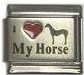 Red heart laser - I love my horse